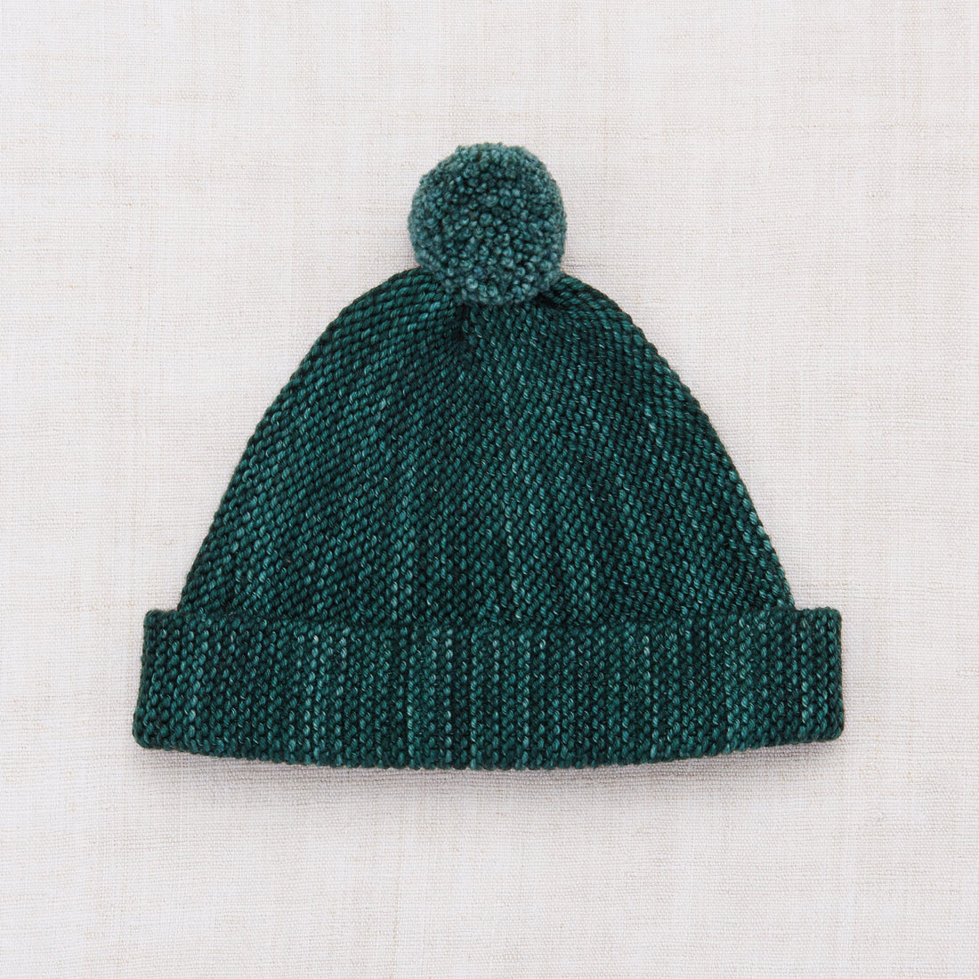Misha and Puff Garter Hat - Peacock