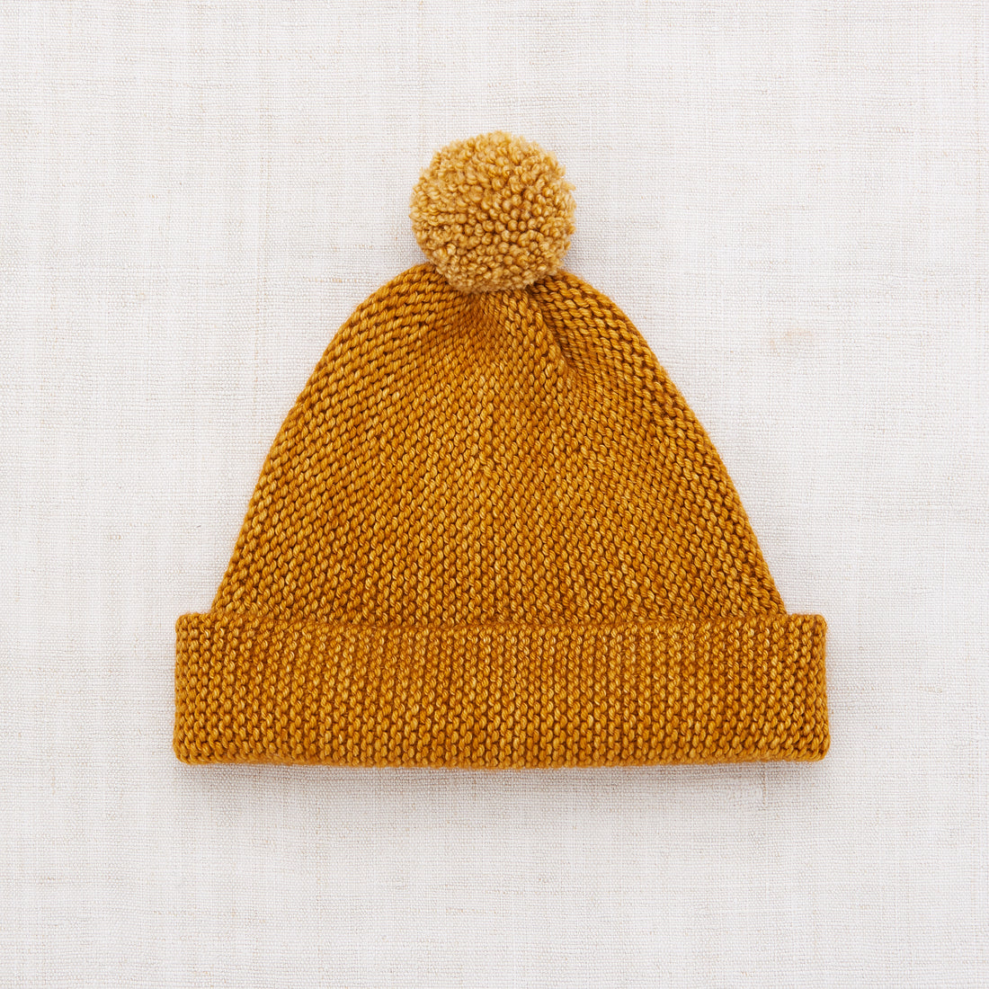Misha and Puff Garter Hat - Marigold