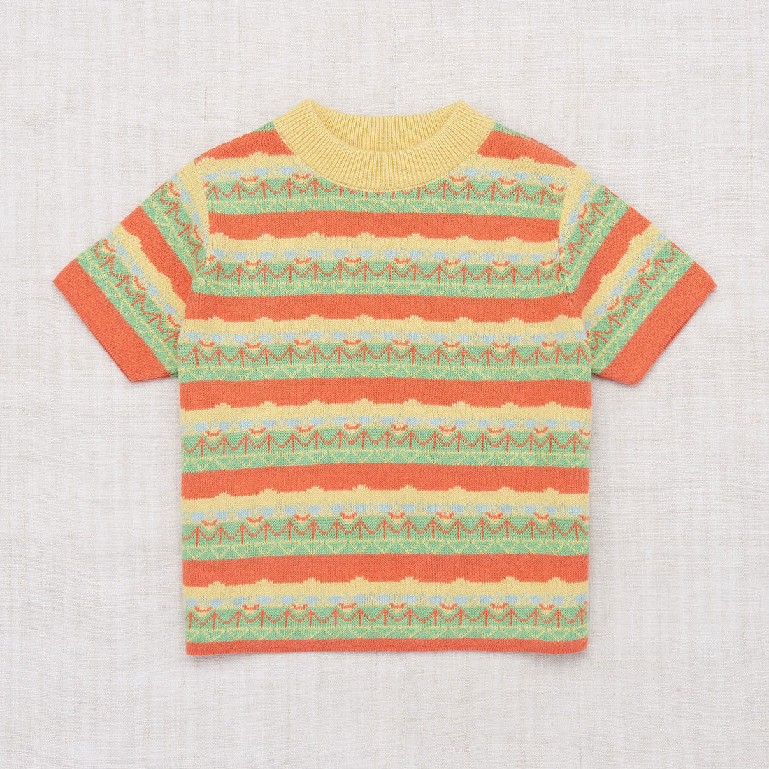 Misha and Puff knitwear Misha and Puff Melon Fairground Short Sleeve Sweater