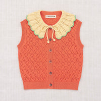 Misha and Puff knitwear Misha and Puff Melon Hearts Eyelet Zoe Vest