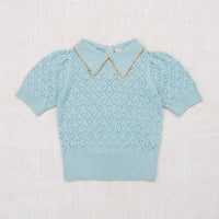 Misha and Puff knitwear Misha and Puff Steel Blue Joanne Blouse