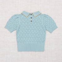 Misha and Puff knitwear Misha and Puff Steel Blue Joanne Blouse