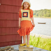 Misha and Puff knitwear Misha and Puff Vintage Yellow Cotton Lake House Vest