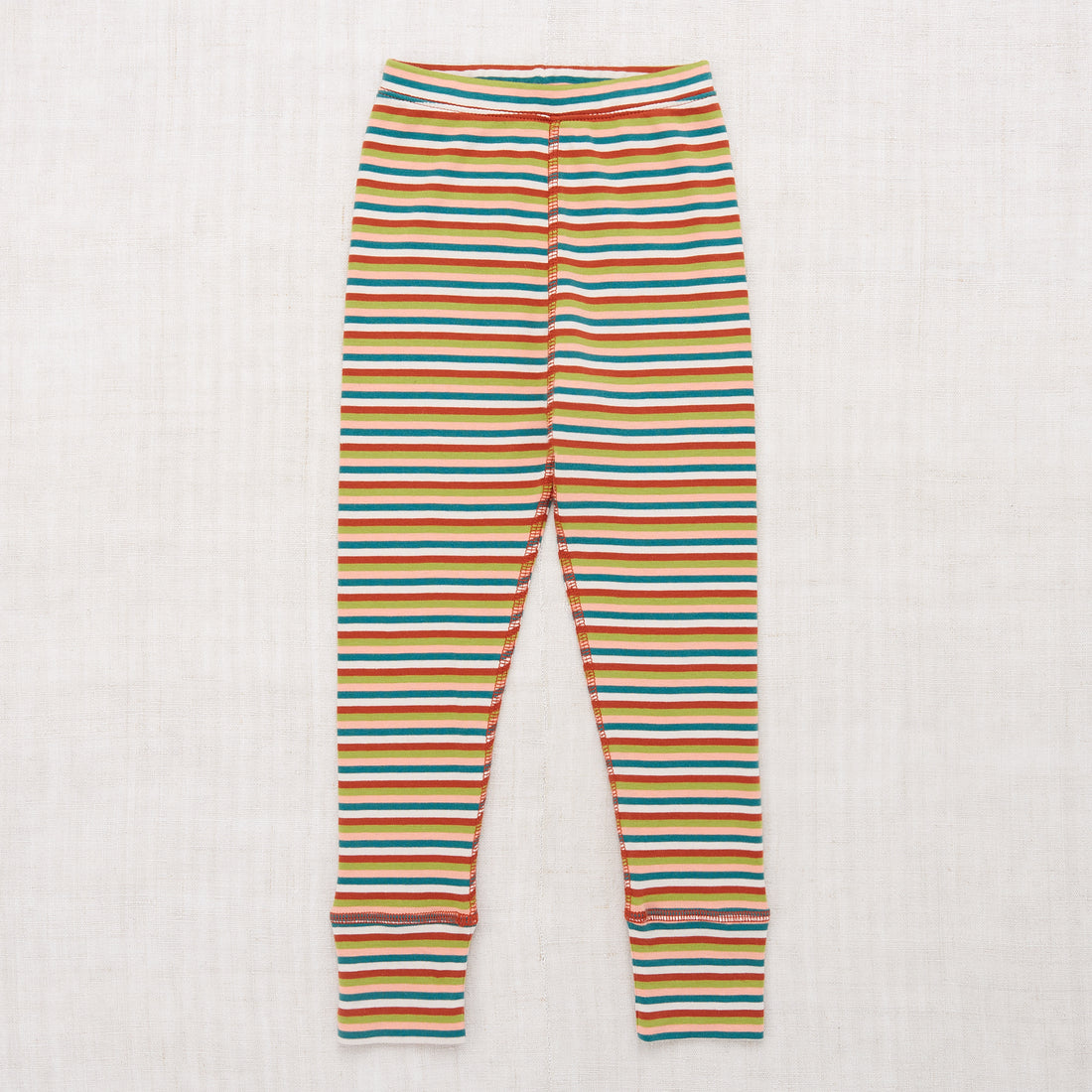 Misha and Puff Legging With Rib Cuff - Henna Stripe