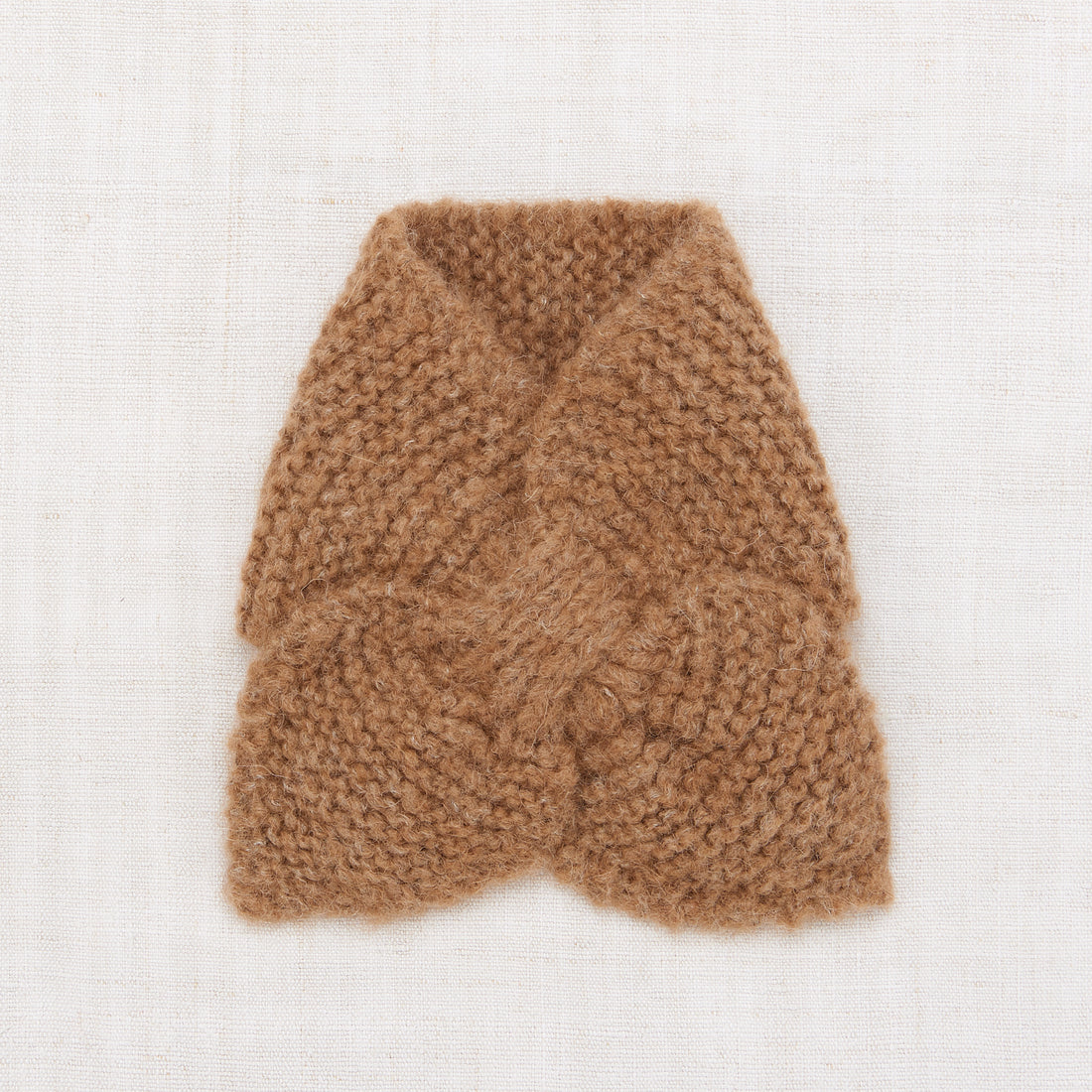 Misha and Puff Natural Alpaca Sledding Scarf - Camel