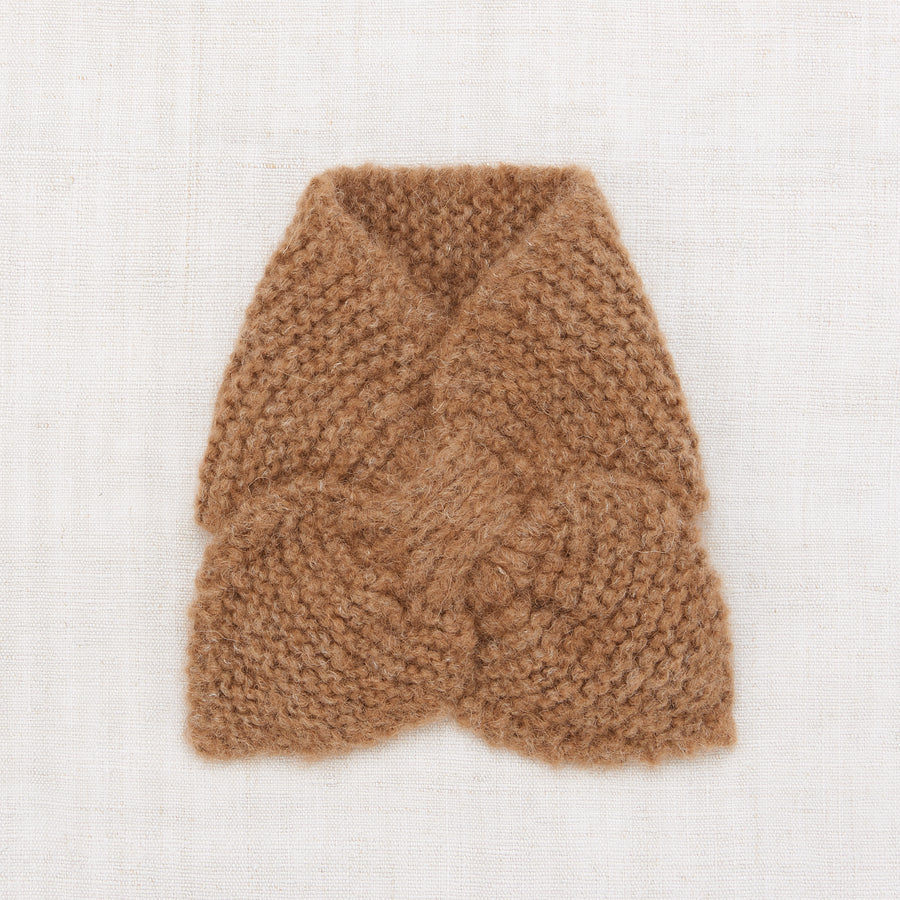 Misha and Puff Natural Alpaca Sledding Scarf - Camel