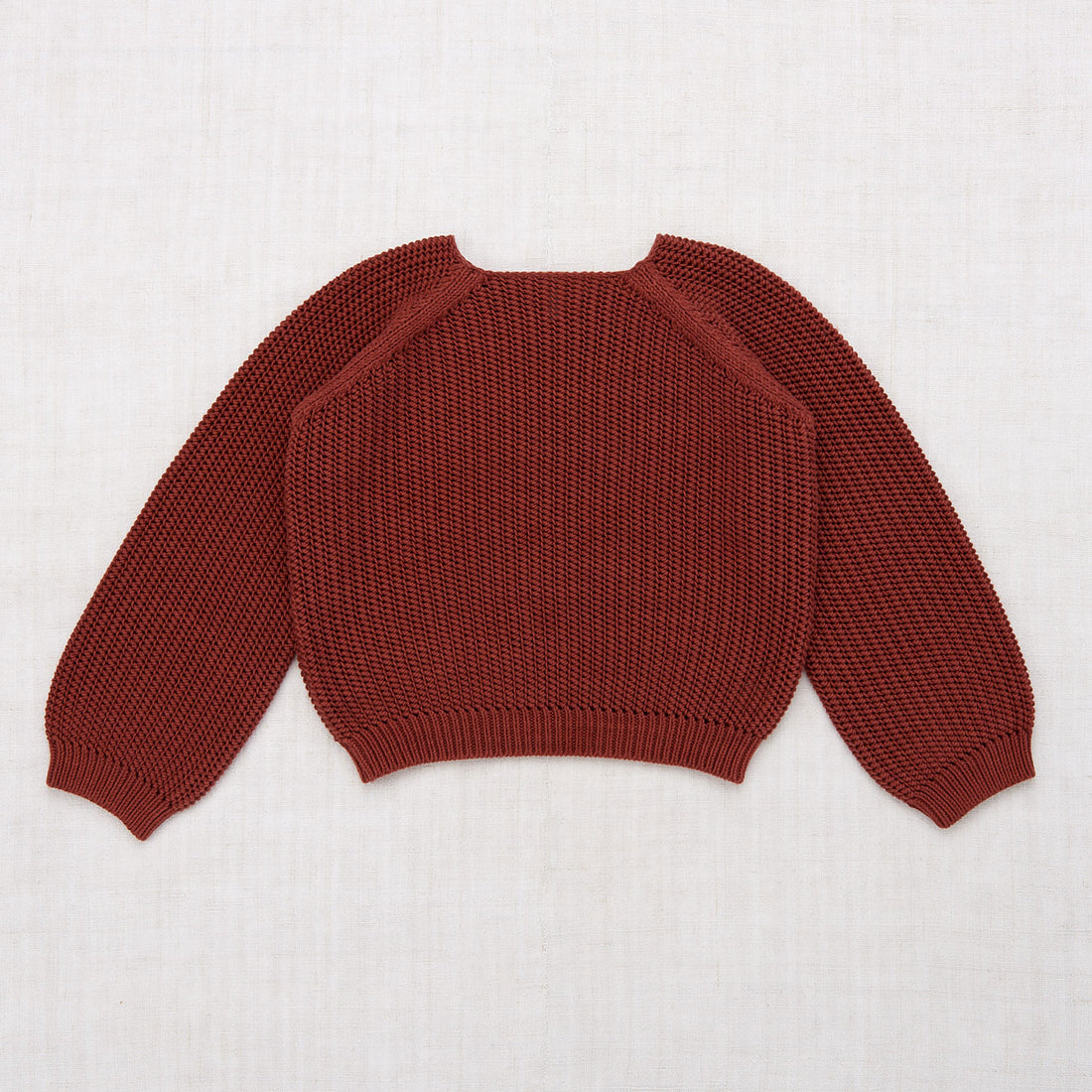 Misha and Puff Net Stitch Sweater - Cocoa Bean