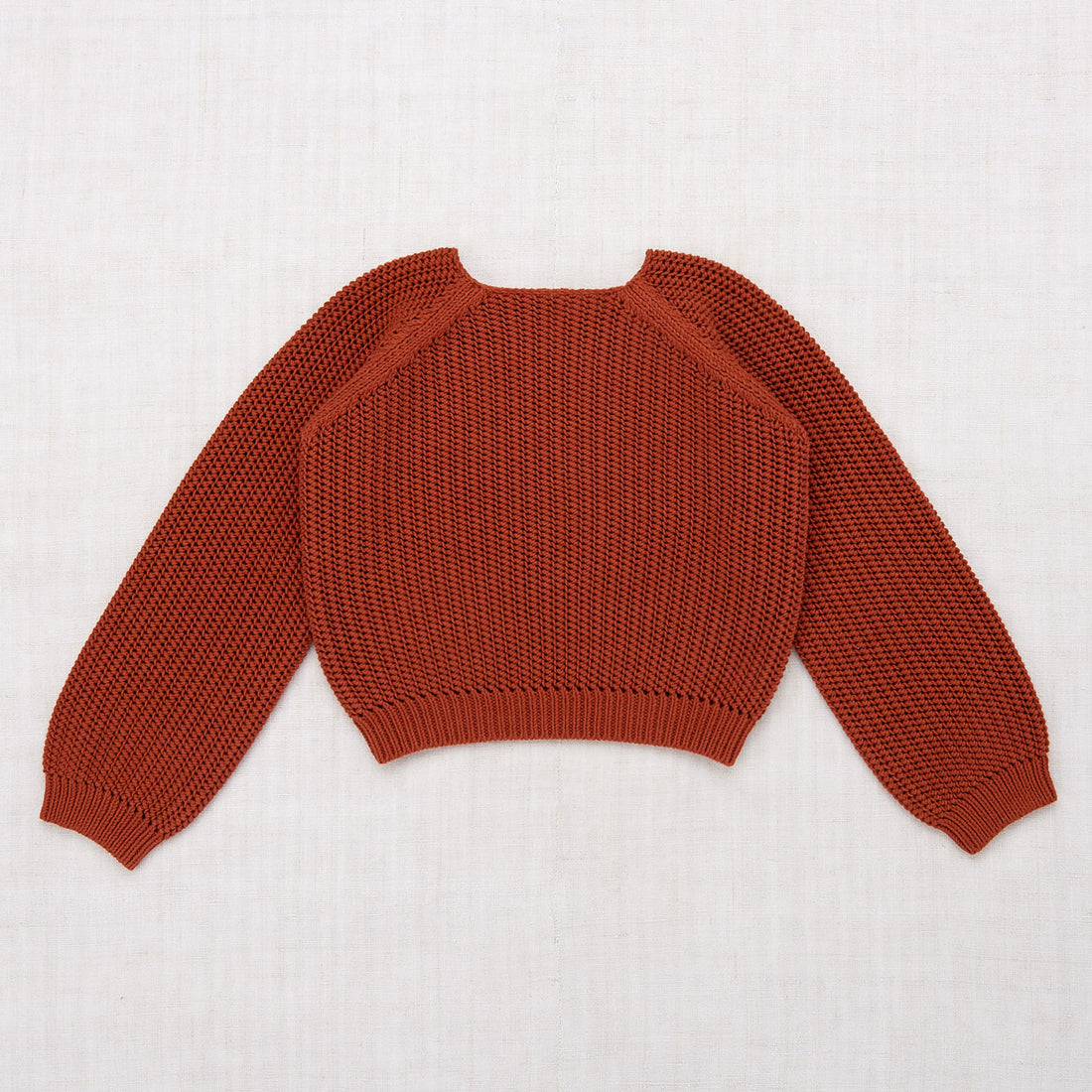 Misha and Puff Net Stitch Sweater - Paprika