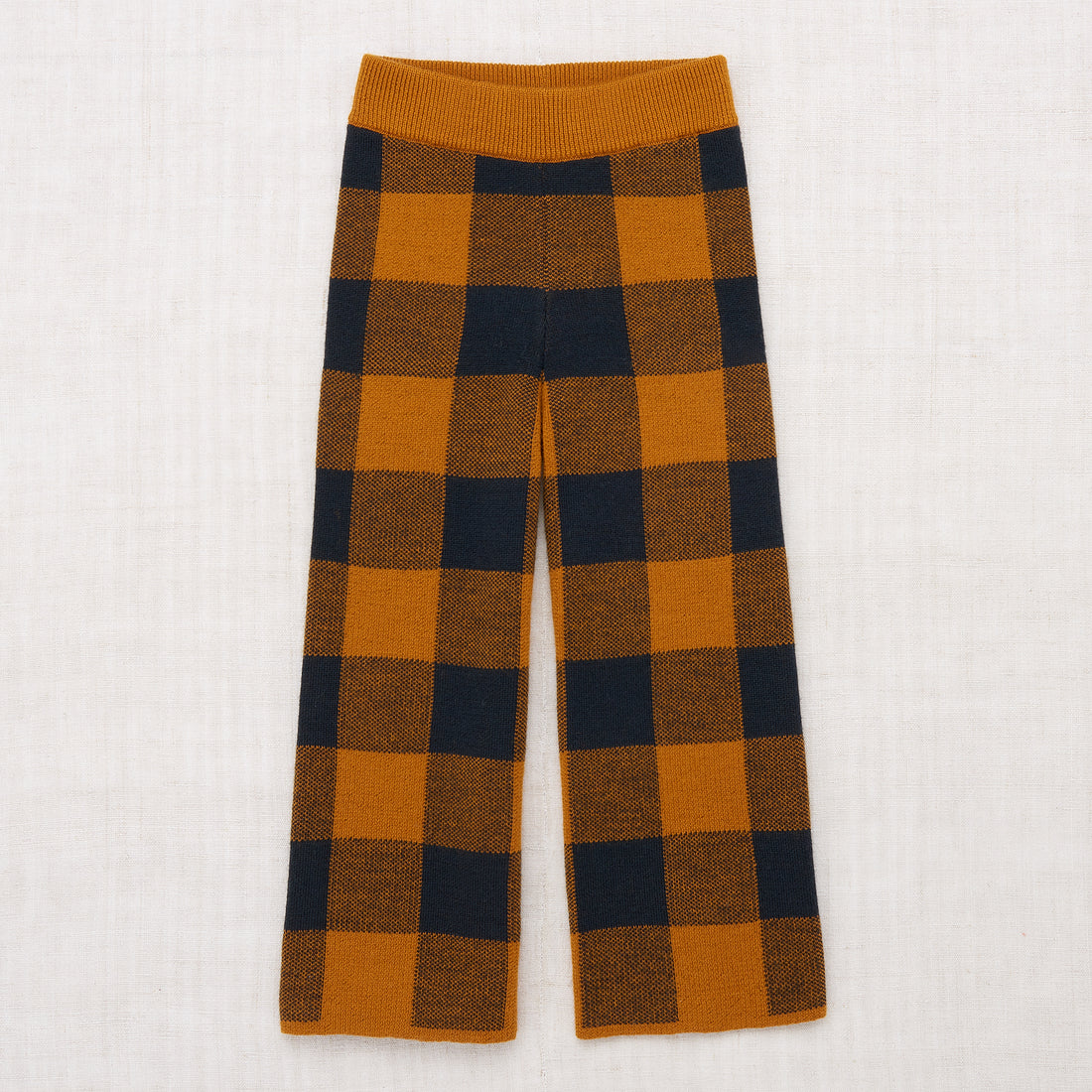 Misha and Puff Plaid Slim Pant - Marigold