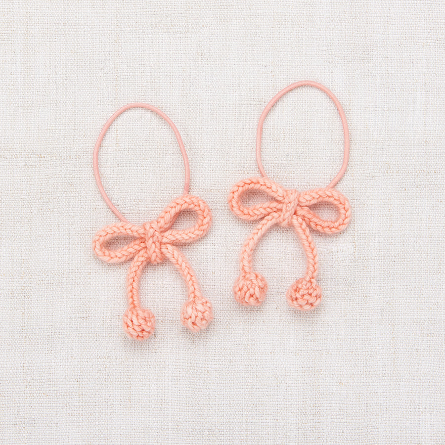 Misha and Puff Popcorn Bow Elastic Set - Grapefruit