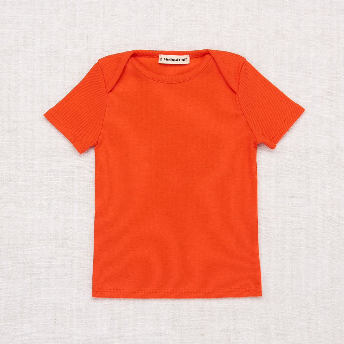 Misha and Puff Crimson Red Ribbed Slim Tee