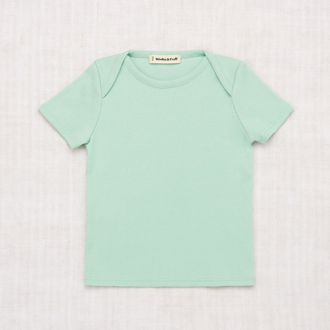 Misha and Puff Seafoam Ribbed Slim Tee