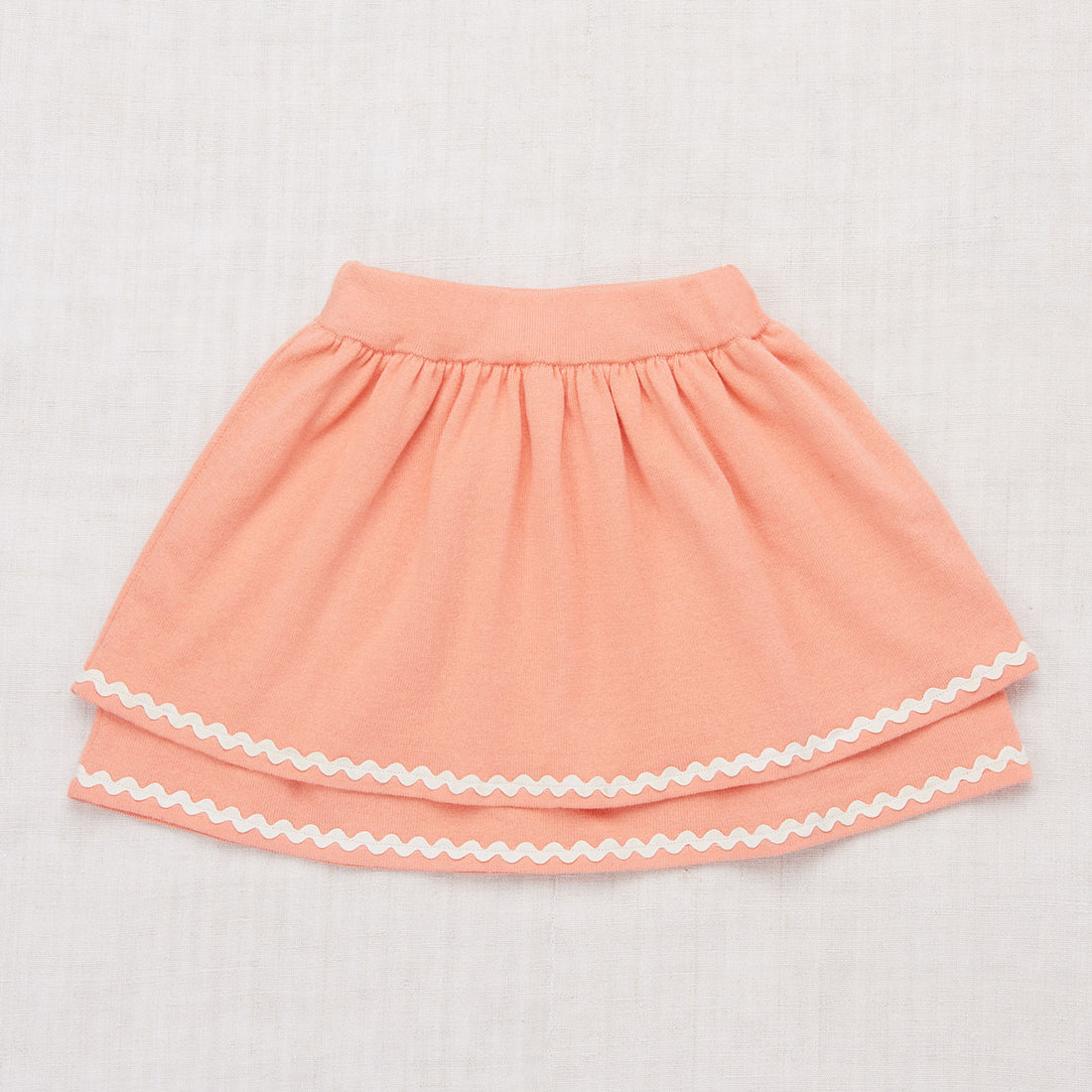 Misha and Puff Coral/Vanilla Tiered Skirt