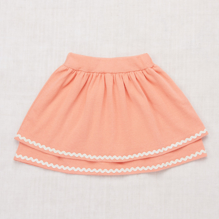 Misha and Puff Coral/Vanilla Tiered Skirt