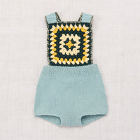 Misha & Puff Faded Indigo Sand Castle Sunsuit