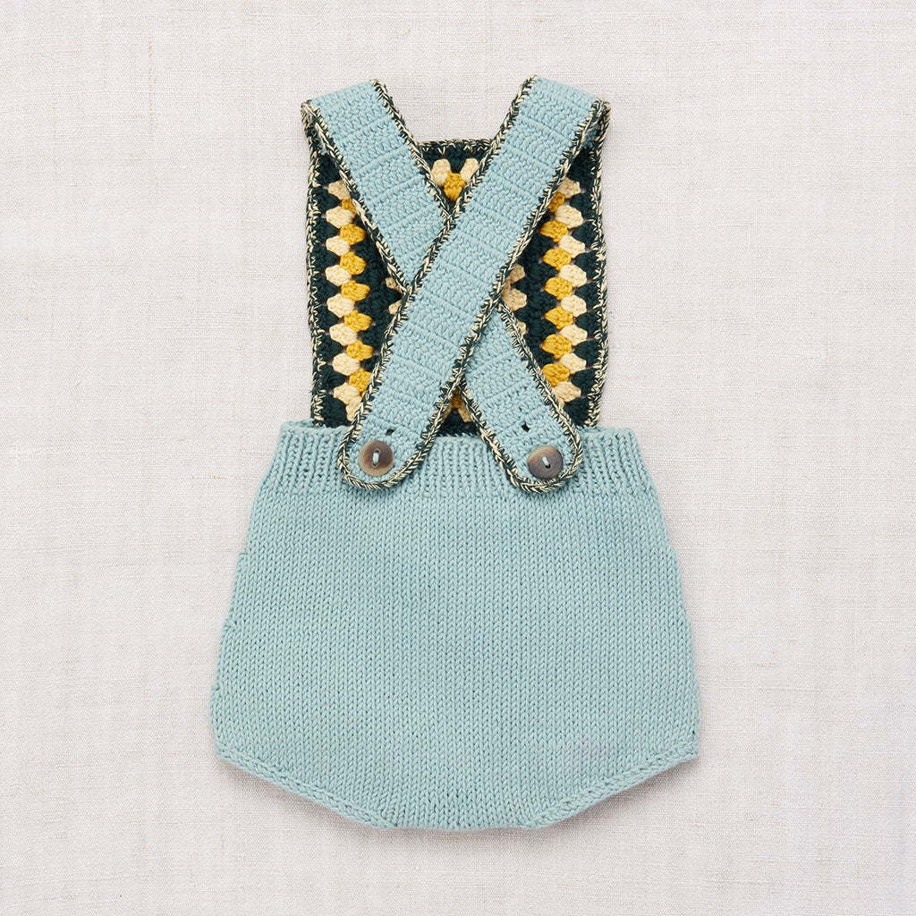 Misha & Puff Faded Indigo Sand Castle Sunsuit