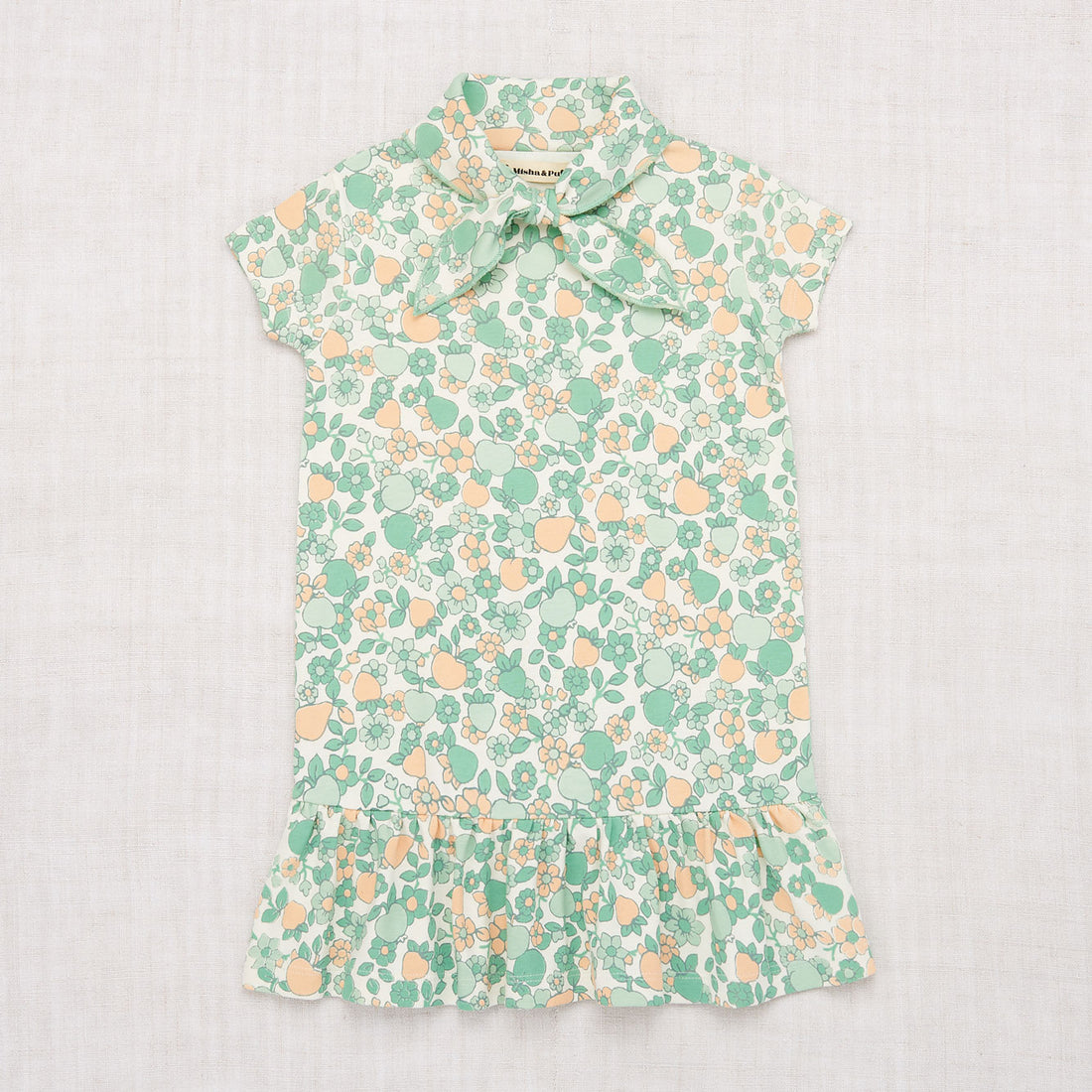Misha and Puff Mint Orchard Print Scout Dress