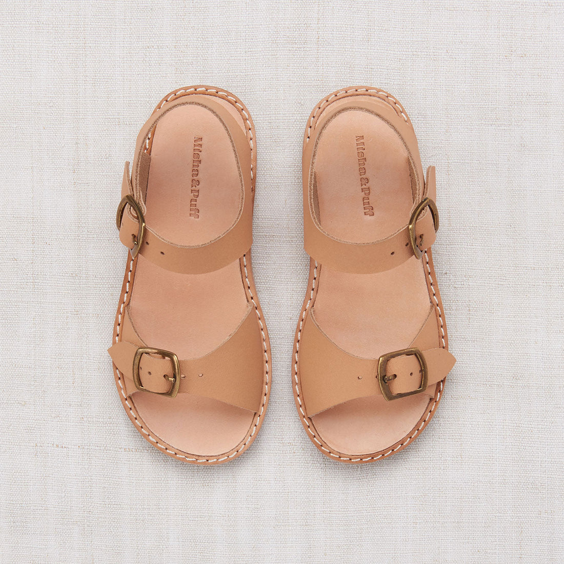 Misha and Puff shoes Misha and Puff Russet Double Buckle Sandal