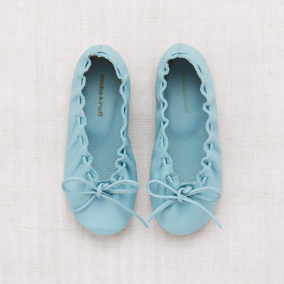 Misha and Puff shoes Misha and Puff Steel Blue Ballet Moccasin