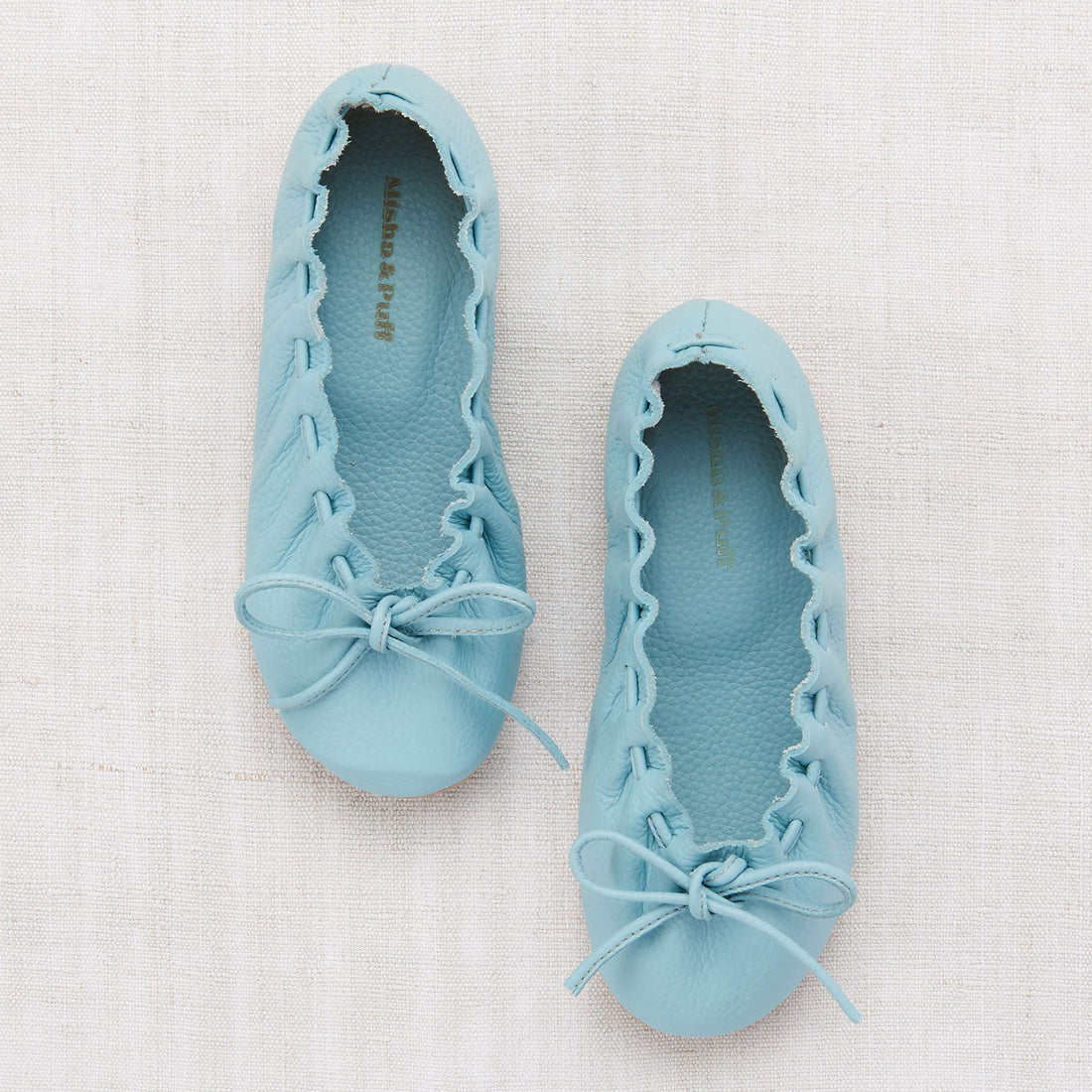 Misha and Puff shoes Misha and Puff Steel Blue Ballet Moccasin