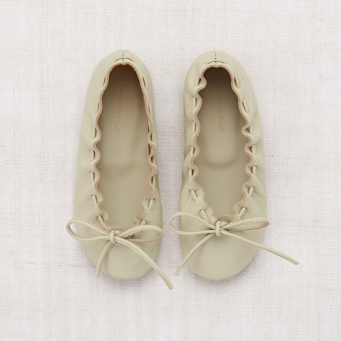 Misha and Puff shoes Misha and Puff Winter Cream Ballet Moccasin