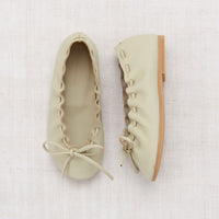 Misha and Puff shoes Misha and Puff Winter Cream Ballet Moccasin