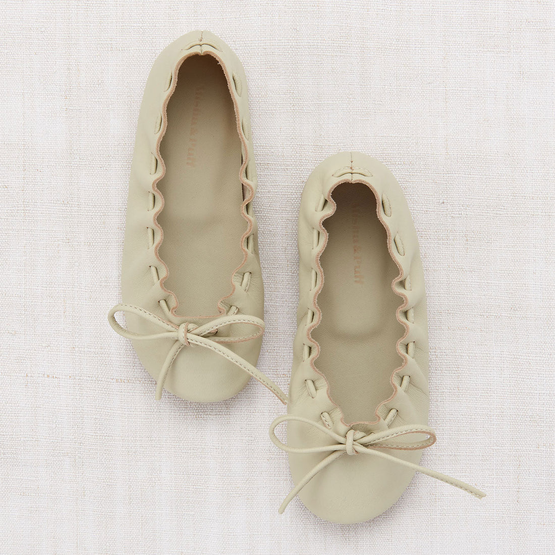 Misha and Puff shoes Misha and Puff Winter Cream Ballet Moccasin