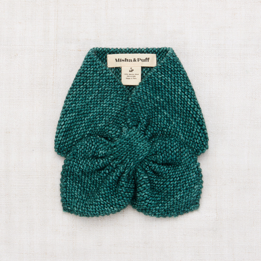 Misha and Puff Sledding Scarf - Peacock