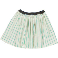 Maan Ivory Striped Missy Skirt