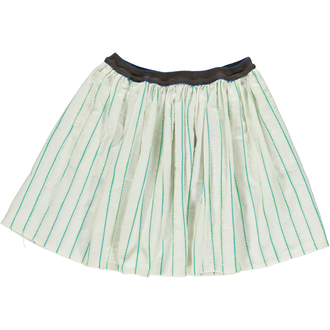Maan Ivory Striped Missy Skirt