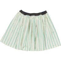 Maan Ivory Striped Missy Skirt