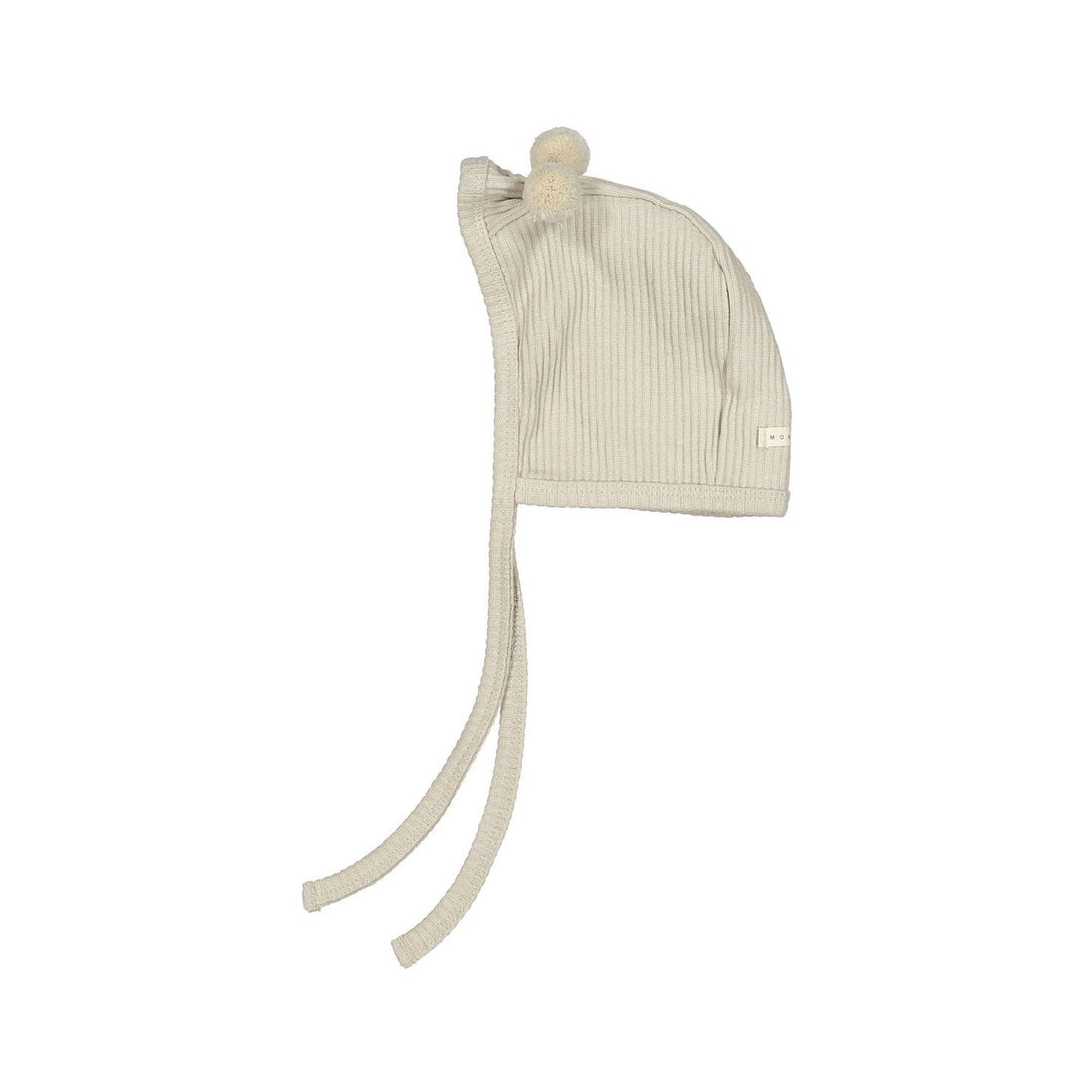 Monbebe accessories OS Monbebe Beige Rib Bell Bonnet