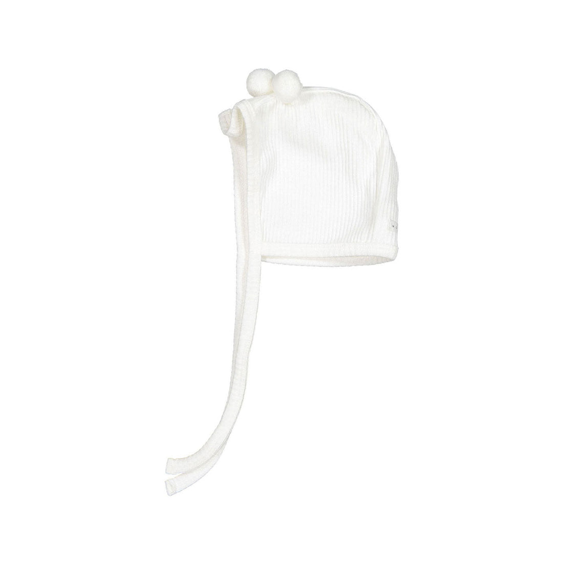 Monbebe accessories OS Monbebe Ivory Rib Bell Bonnet