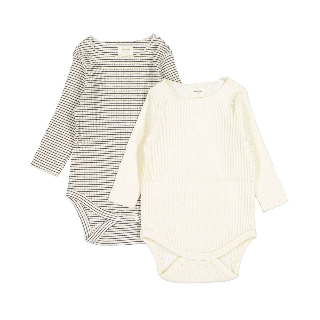 Monbebe bodysuits Monbebe Black Stripes Bodysuit Gift Set