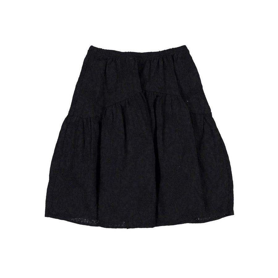 Monbebe bottoms Monbebe Black Wave Long Skirt