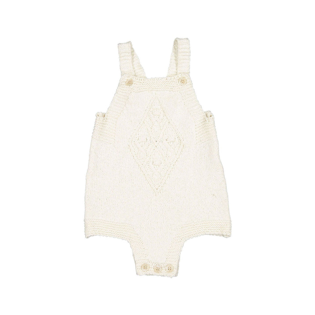 Monbebe rompers Monbebe Beige Louis Knit Romper