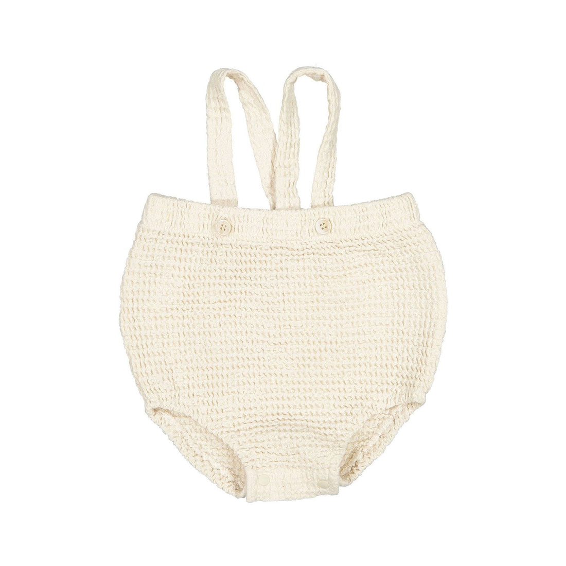 Monbebe rompers Monbebe Cream Croiffle Dungarees Romper