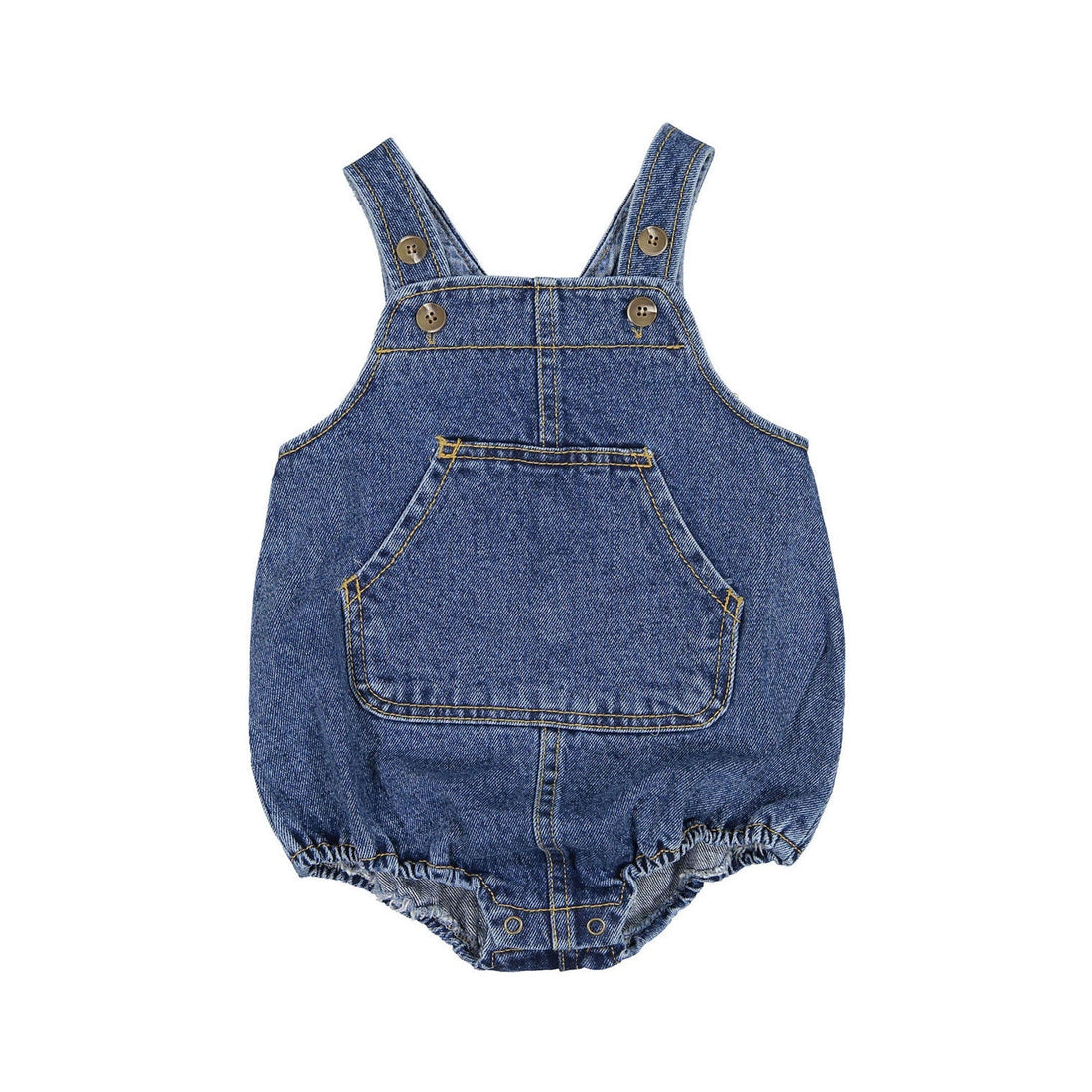 Monbebe rompers Monbebe Denim Bebe Dungarees Romper