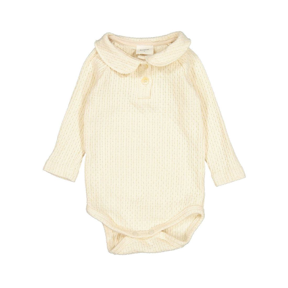 Monbebe rompers Monbebe Light Beige Pine Collar Bodysuit