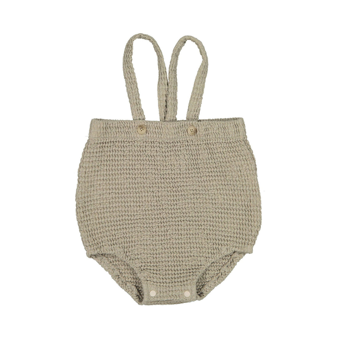 Monbebe rompers Monbebe Light Khaki Croiffle Dungarees Romper
