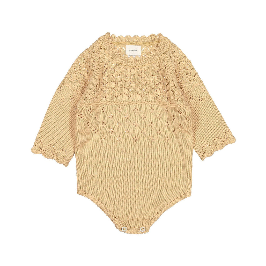 Monbebe rompers Monbebe Orange Mari Knit Romper