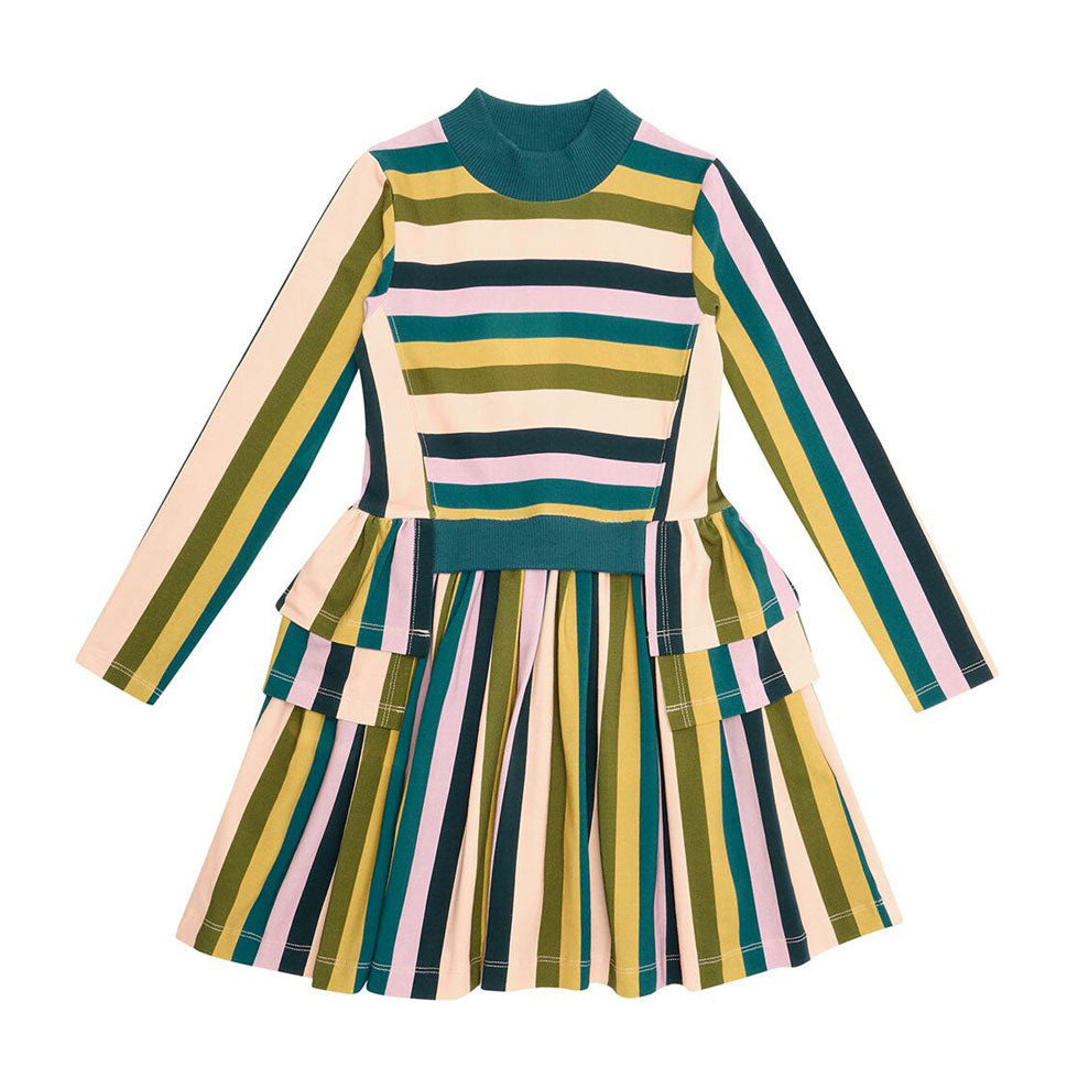 The Middle Daughter Multi-Stripe Moving On  Dress