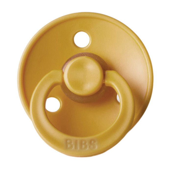 Mushie Mustard Bibs Pacifier