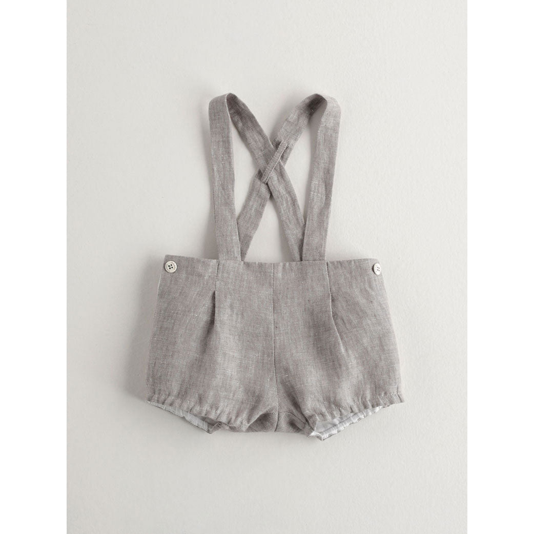 Nanos bottoms Nanos Grey Linen Suspender Bloomers
