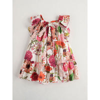 Nanos dresses Nanos Pink Florals Ruffle Dress