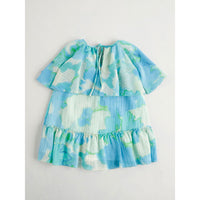 Nanos dresses Nanos Turquoise Floral Dress