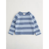 Nanos knitwear Nanos Deep Blue Thick Stripe Sweater