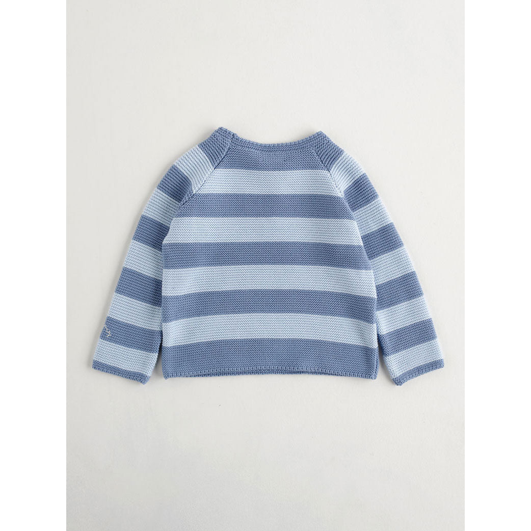 Nanos knitwear Nanos Deep Blue Thick Stripe Sweater