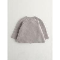 Nanos knitwear Nanos Taupe Knit Baby Cardigan