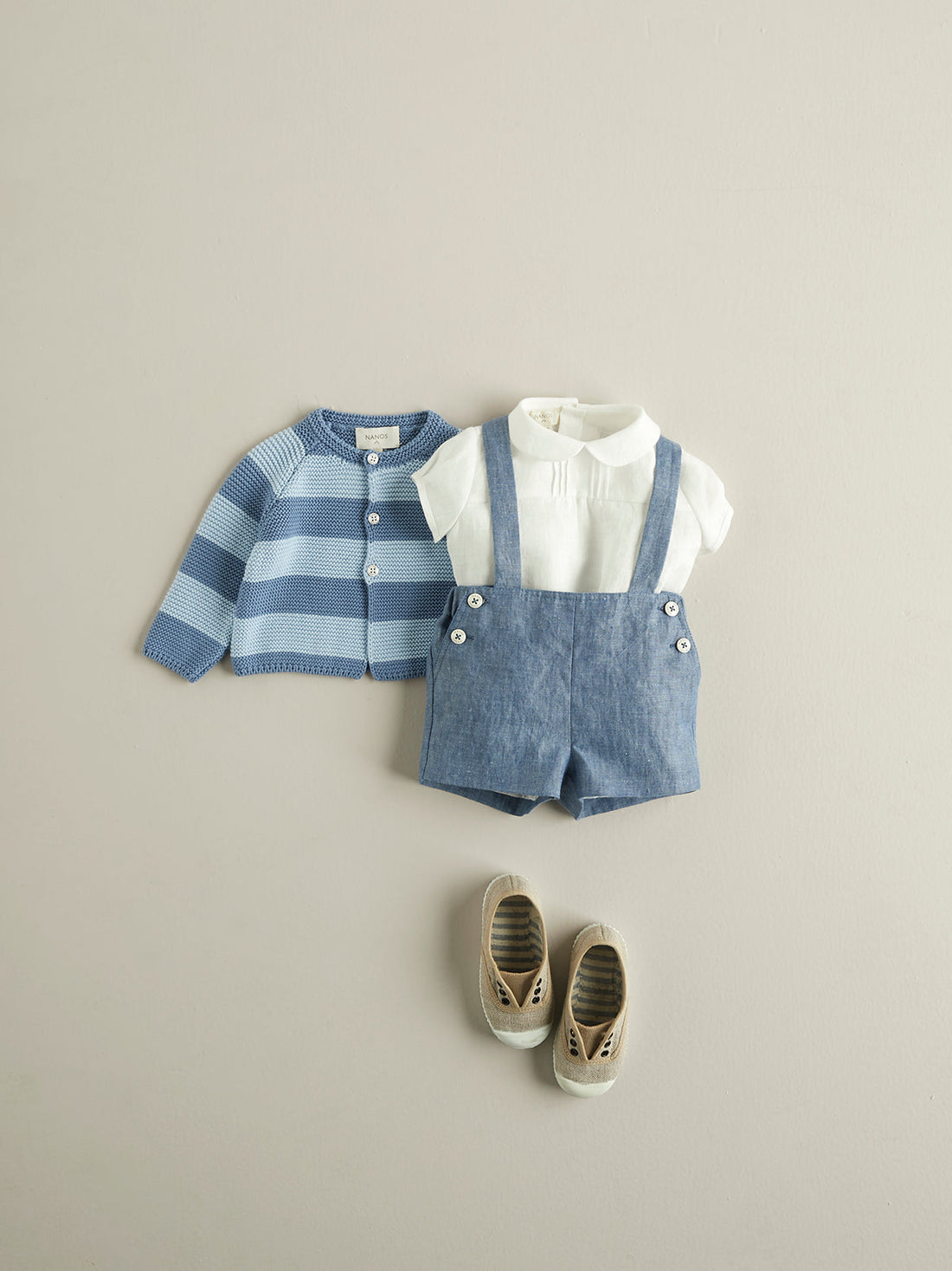 Nanos Outerwear Nanos Blue Stripe Baby Parka